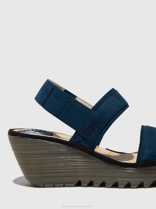 Sling-Back Sandals YACO416 Fly London Women BLUE 0JLR438