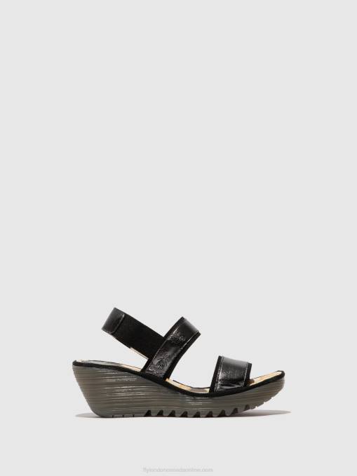 Sling-Back Sandals YACO416 Fly London Women GRAPHITE 0JLR441