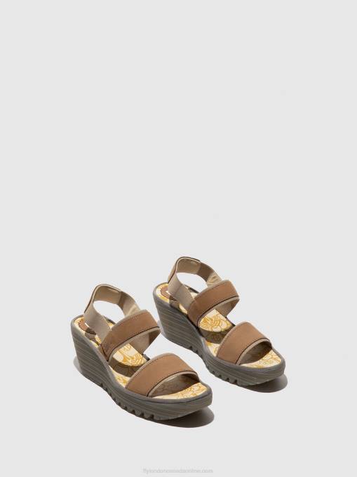 Sling-Back Sandals YACO416 Fly London Women SAND 0JLR431