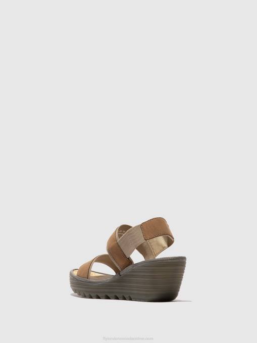 Sling-Back Sandals YACO416 Fly London Women SAND 0JLR431
