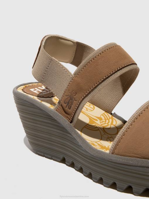 Sling-Back Sandals YACO416 Fly London Women SAND 0JLR431