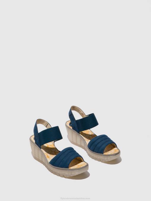Sling-Back Sandals YIKO414 Fly London Women BLUE 0JLR433