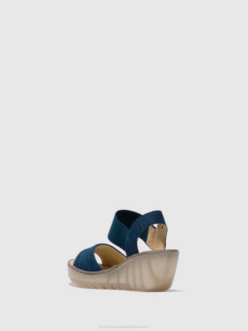 Sling-Back Sandals YIKO414 Fly London Women BLUE 0JLR433