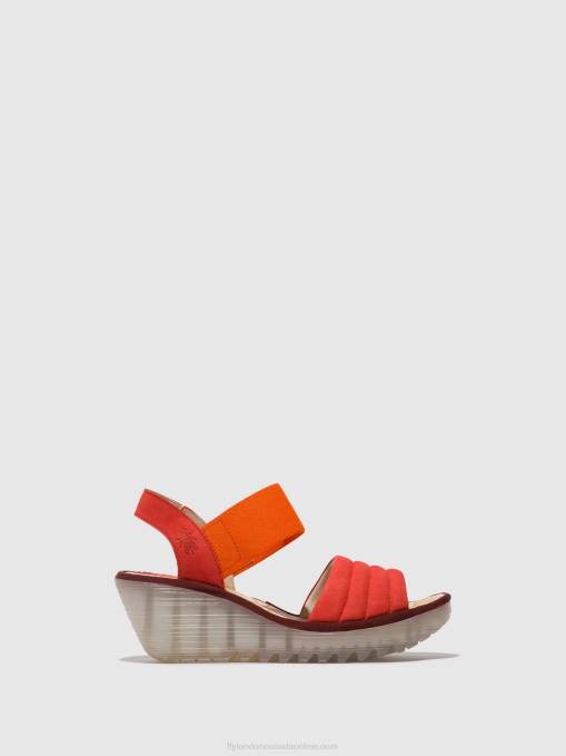 Sling-Back Sandals YIKO414 Fly London Women DEVIL RED 0JLR434