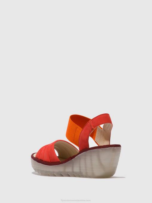 Sling-Back Sandals YIKO414 Fly London Women DEVIL RED 0JLR434