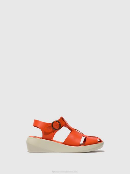 Strappy Sandals BAWE842 Fly London Women CORAL 0JLR428