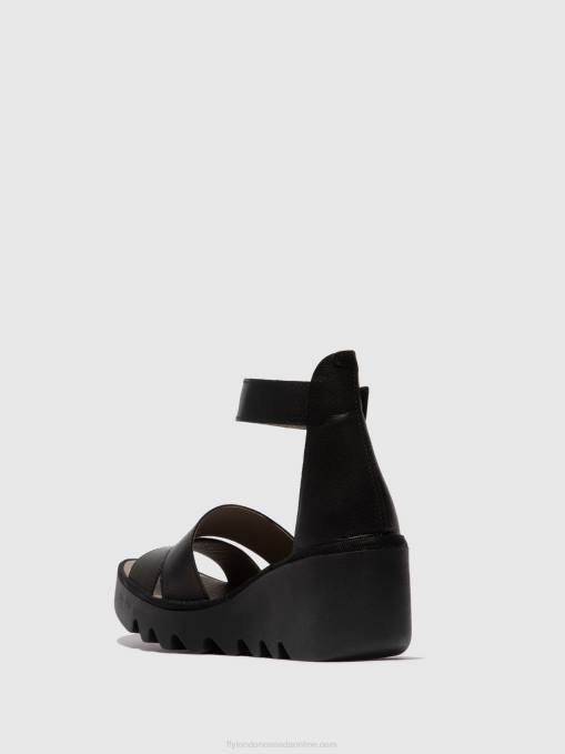 Strappy Sandals BONO290 Fly London Women BLACK 0JLR430