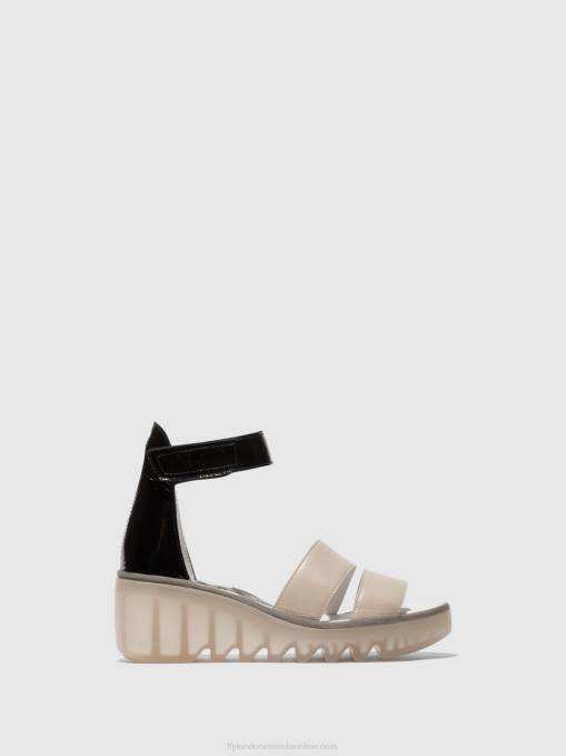 Strappy Sandals BONO290 Fly London Women CLOUD/BLACK 0JLR427