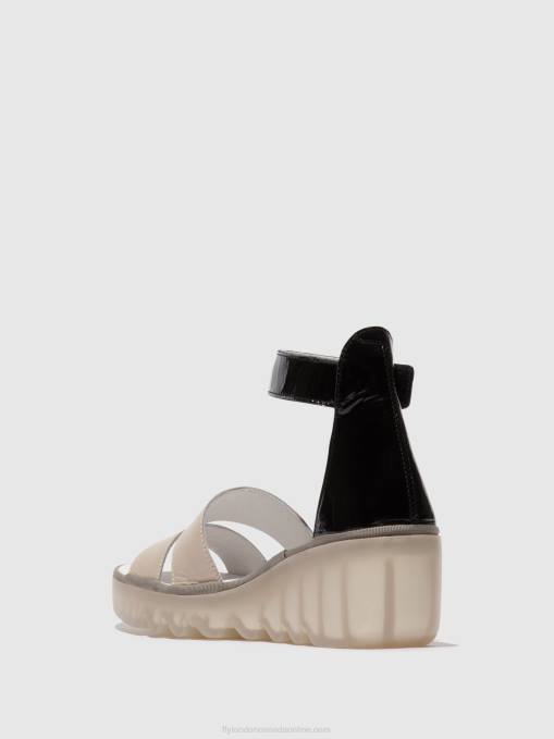 Strappy Sandals BONO290 Fly London Women CLOUD/BLACK 0JLR427