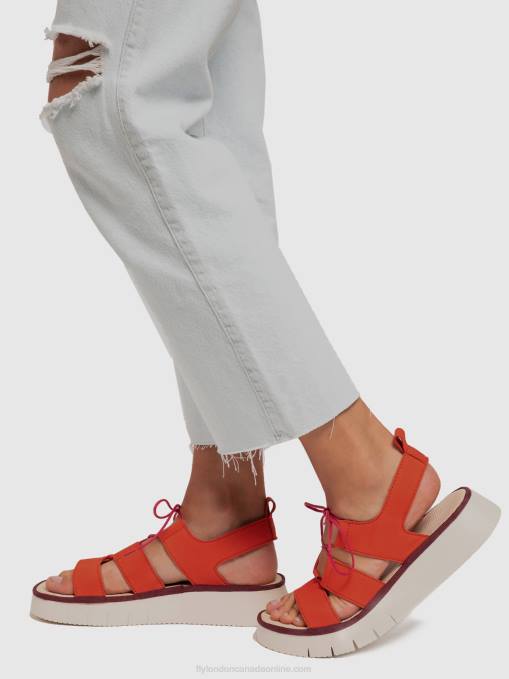 Strappy Sandals CAIO363 Fly London Women DEVIL RED 0JLR575