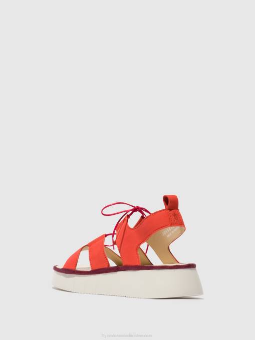 Strappy Sandals CAIO363 Fly London Women DEVIL RED 0JLR575