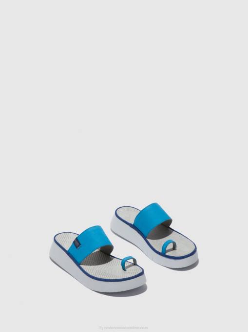 Strappy Sandals CHEV316 Fly London Women CUPIDO AZURE 0JLR599