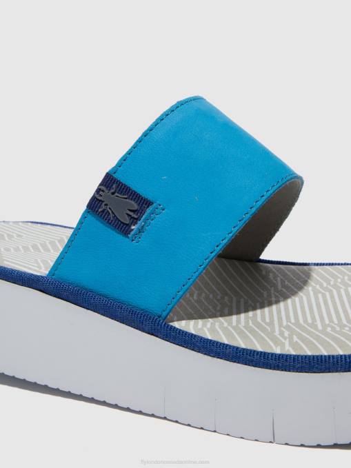 Strappy Sandals CHEV316 Fly London Women CUPIDO AZURE 0JLR599