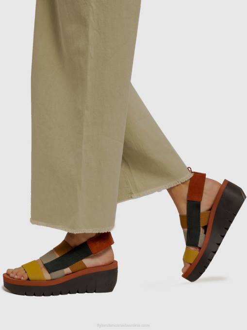 Strappy Sandals YERE847 Fly London Women MULTI (BRICK) 0JLR530