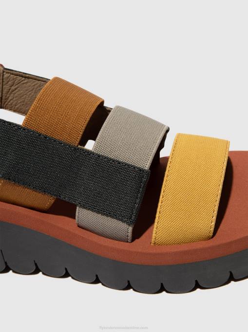 Strappy Sandals YERE847 Fly London Women MULTI (BRICK) 0JLR530