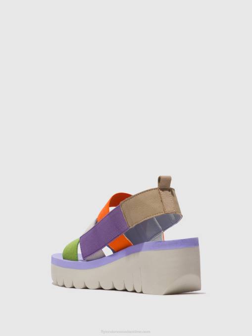 Strappy Sandals YERE847 Fly London Women MULTI (VIOLA) 0JLR425