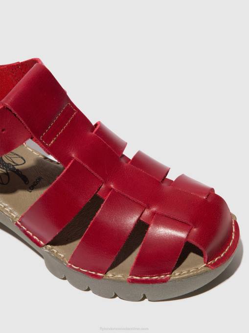 T-Strap Sandals EMME511 Fly London Women RED 0JLR416