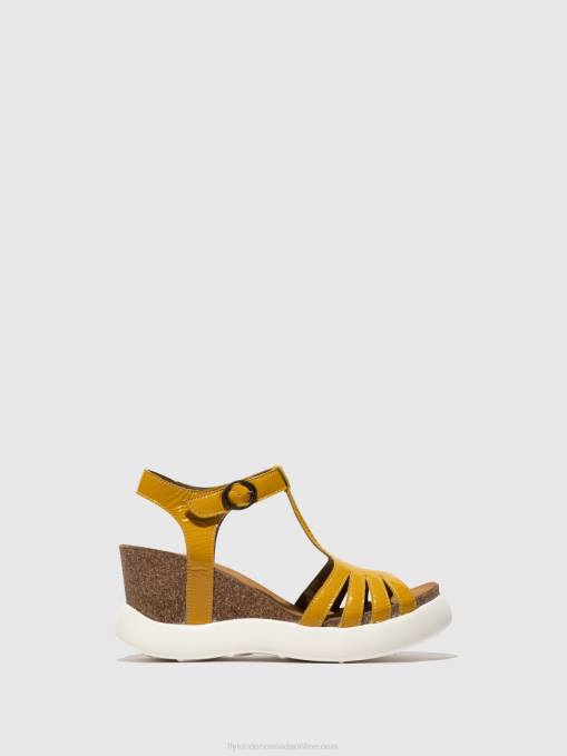 T-Strap Sandals GAIT959 Fly London Women YELLOW 0JLR410