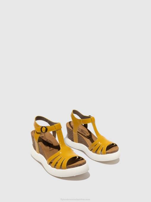 T-Strap Sandals GAIT959 Fly London Women YELLOW 0JLR410