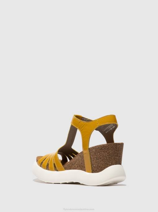 T-Strap Sandals GAIT959 Fly London Women YELLOW 0JLR410