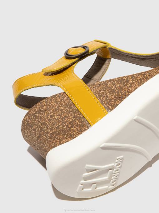 T-Strap Sandals GAIT959 Fly London Women YELLOW 0JLR410
