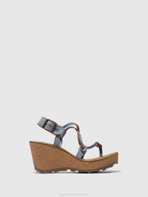 T-Strap Sandals GOSH Fly London Women BLUE 0JLR520