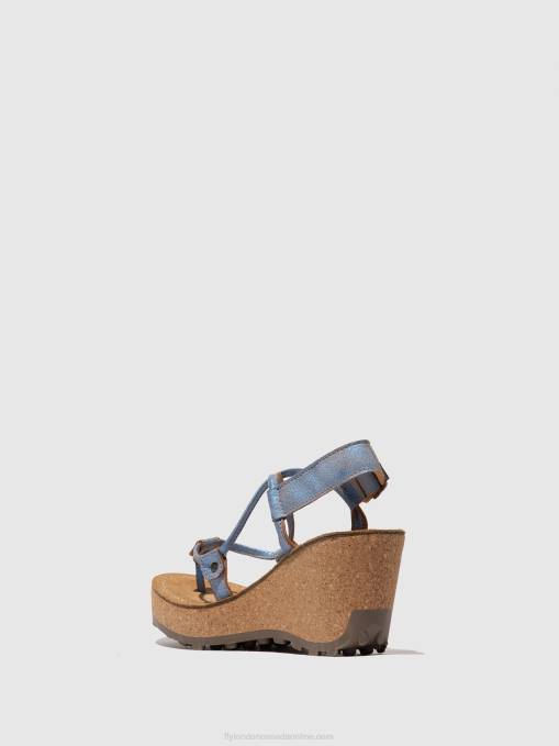 T-Strap Sandals GOSH Fly London Women BLUE 0JLR520