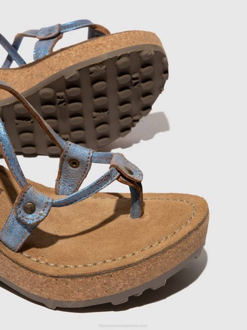 T-Strap Sandals GOSH Fly London Women BLUE 0JLR520