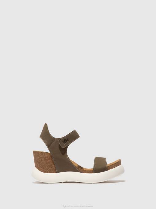 Velcro Sandals GOGO967 Fly London Women KHAKI 0JLR398