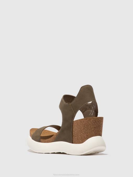Velcro Sandals GOGO967 Fly London Women KHAKI 0JLR398