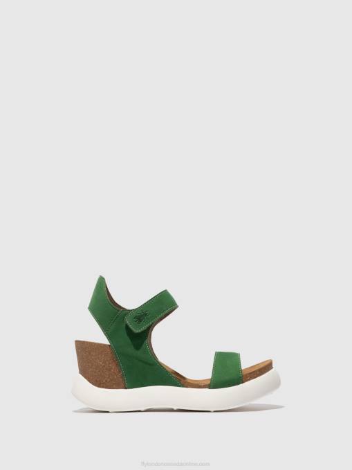 Velcro Sandals GOGO967 Fly London Women LIME GREEN 0JLR399