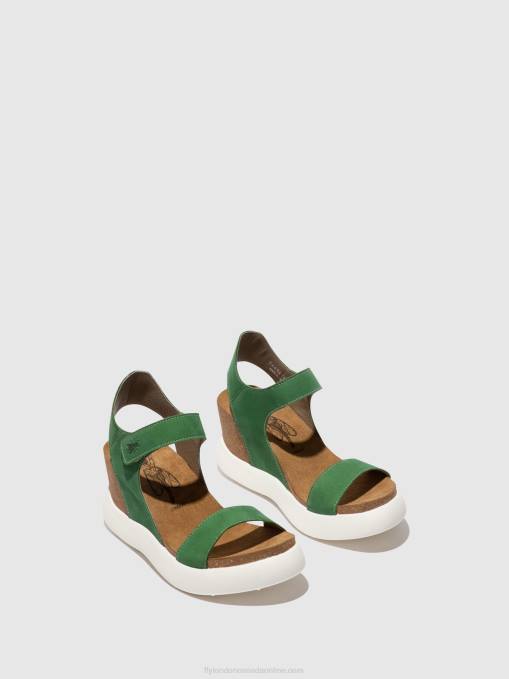 Velcro Sandals GOGO967 Fly London Women LIME GREEN 0JLR399