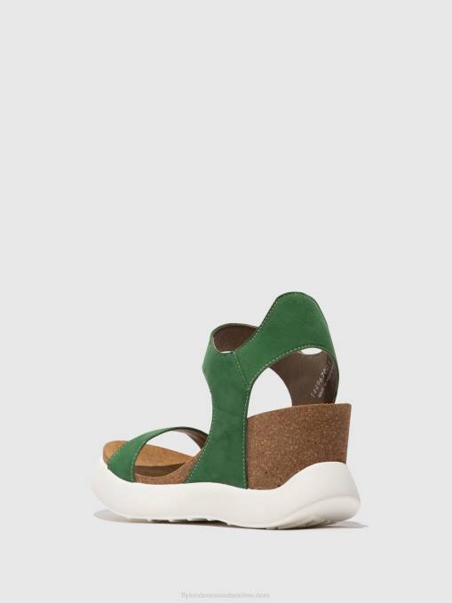 Velcro Sandals GOGO967 Fly London Women LIME GREEN 0JLR399