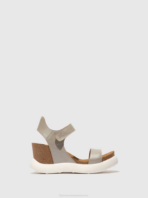 Velcro Sandals GOGO967 Fly London Women SILVER 0JLR400