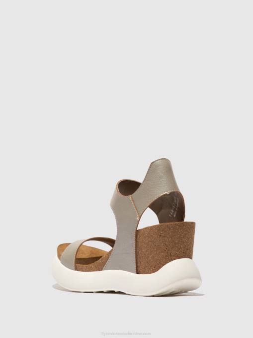 Velcro Sandals GOGO967 Fly London Women SILVER 0JLR400