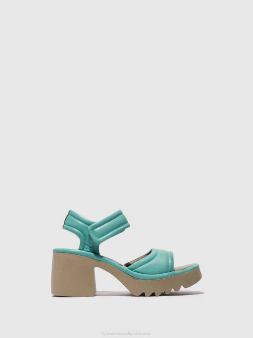 Velcro Sandals MANK433 Fly London Women TURQUOISE 0JLR397