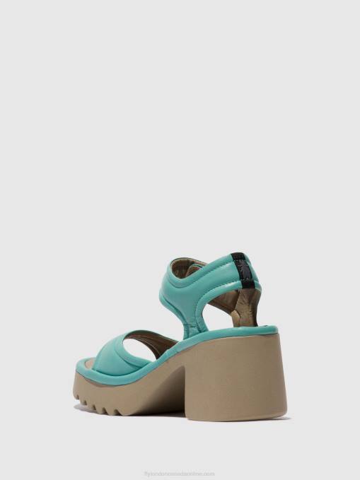 Velcro Sandals MANK433 Fly London Women TURQUOISE 0JLR397