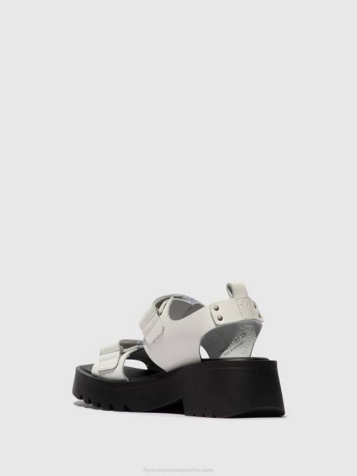 Velcro Sandals MEKA857 Fly London Women OFFWHITE 0JLR532