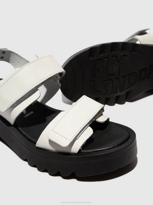Velcro Sandals MEKA857 Fly London Women OFFWHITE 0JLR532