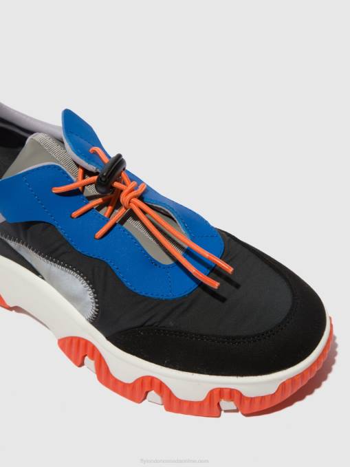 Elasticated Trainers FIAN634 Fly London Women MULTI GREY/BLUE/ORANGE 0JLR767