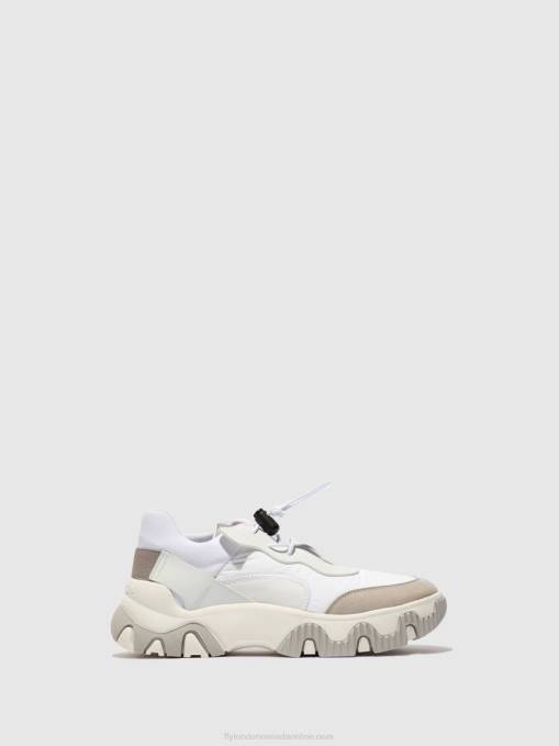 Elasticated Trainers FIAN634 Fly London Women MULTI OFFWHITE 0JLR769