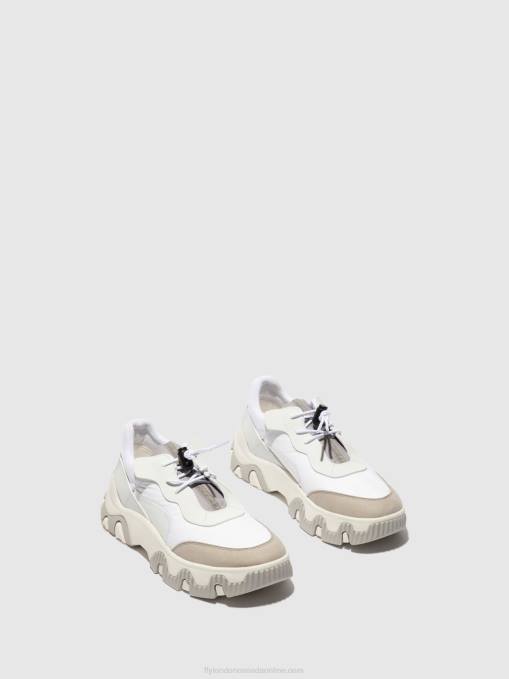 Elasticated Trainers FIAN634 Fly London Women MULTI OFFWHITE 0JLR769