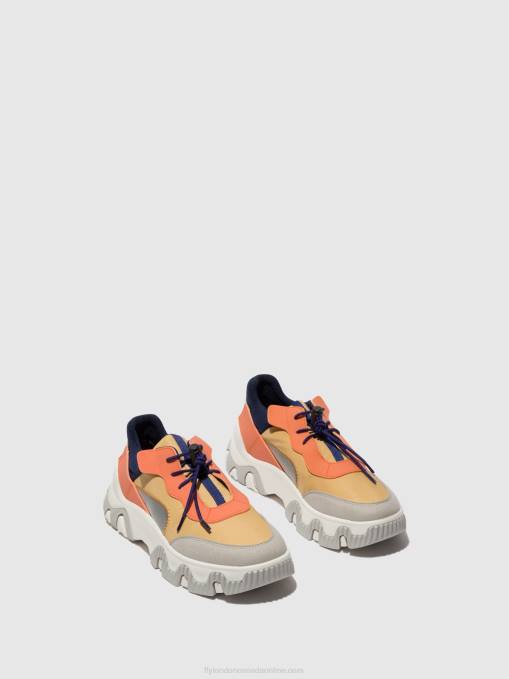 Elasticated Trainers FIAN634 Fly London Women PEACH 0JLR750