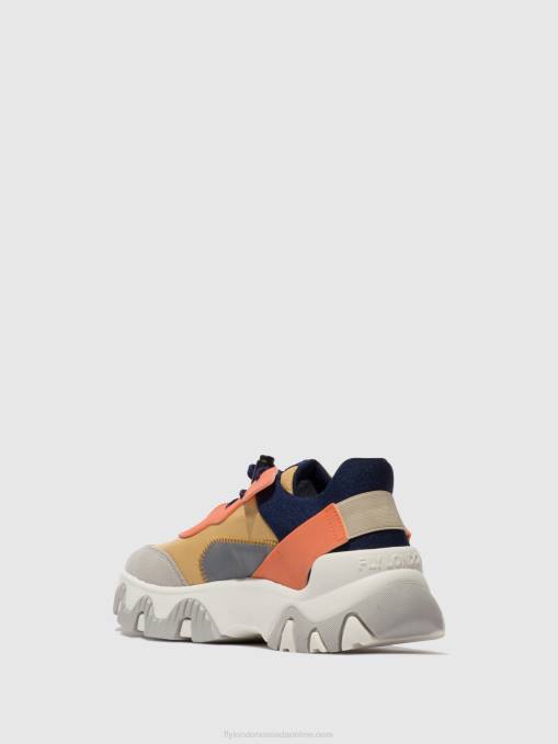 Elasticated Trainers FIAN634 Fly London Women PEACH 0JLR750
