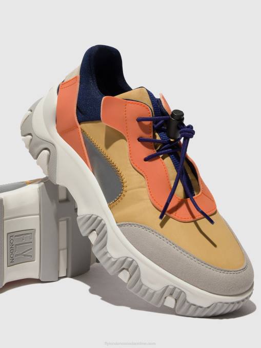 Elasticated Trainers FIAN634 Fly London Women PEACH 0JLR750