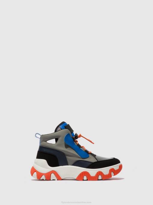 Hi-Top Trainers FENY633 Fly London Women MULTI GREY/BLUE/ORANGE 0JLR766