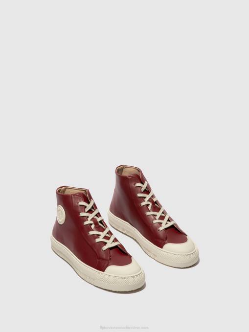 Hi-Top Trainers TOPY586 Fly London Women BORDEAUX 0JLR727