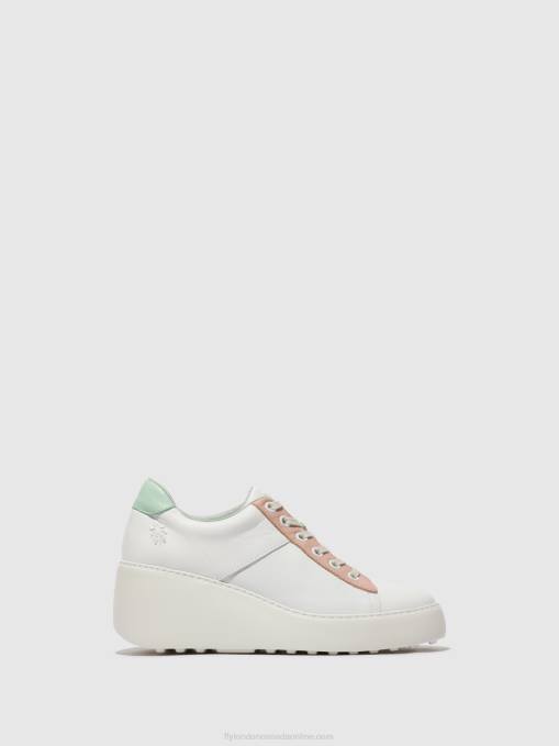 Lace-up Trainers DELF580 Fly London Women WHITE/NUDE/MINT 0JLR713
