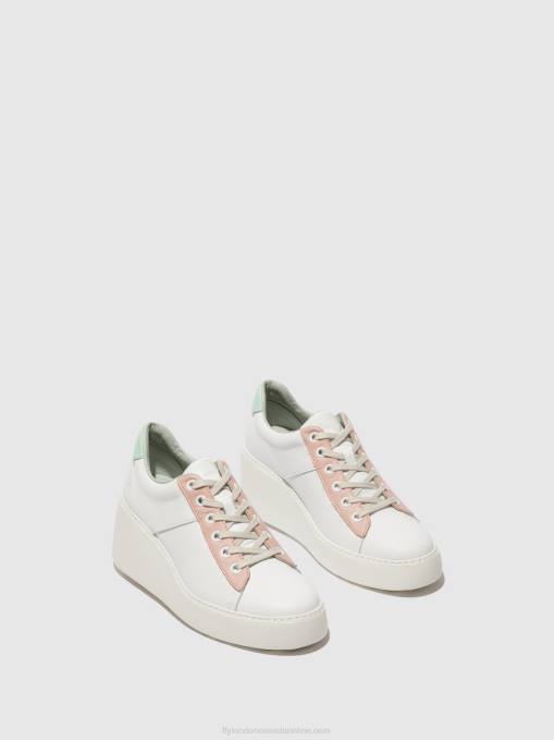 Lace-up Trainers DELF580 Fly London Women WHITE/NUDE/MINT 0JLR713