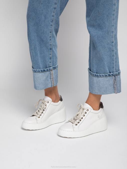 Lace-up Trainers DILE450 Fly London Women BRITO WHITE 0JLR768
